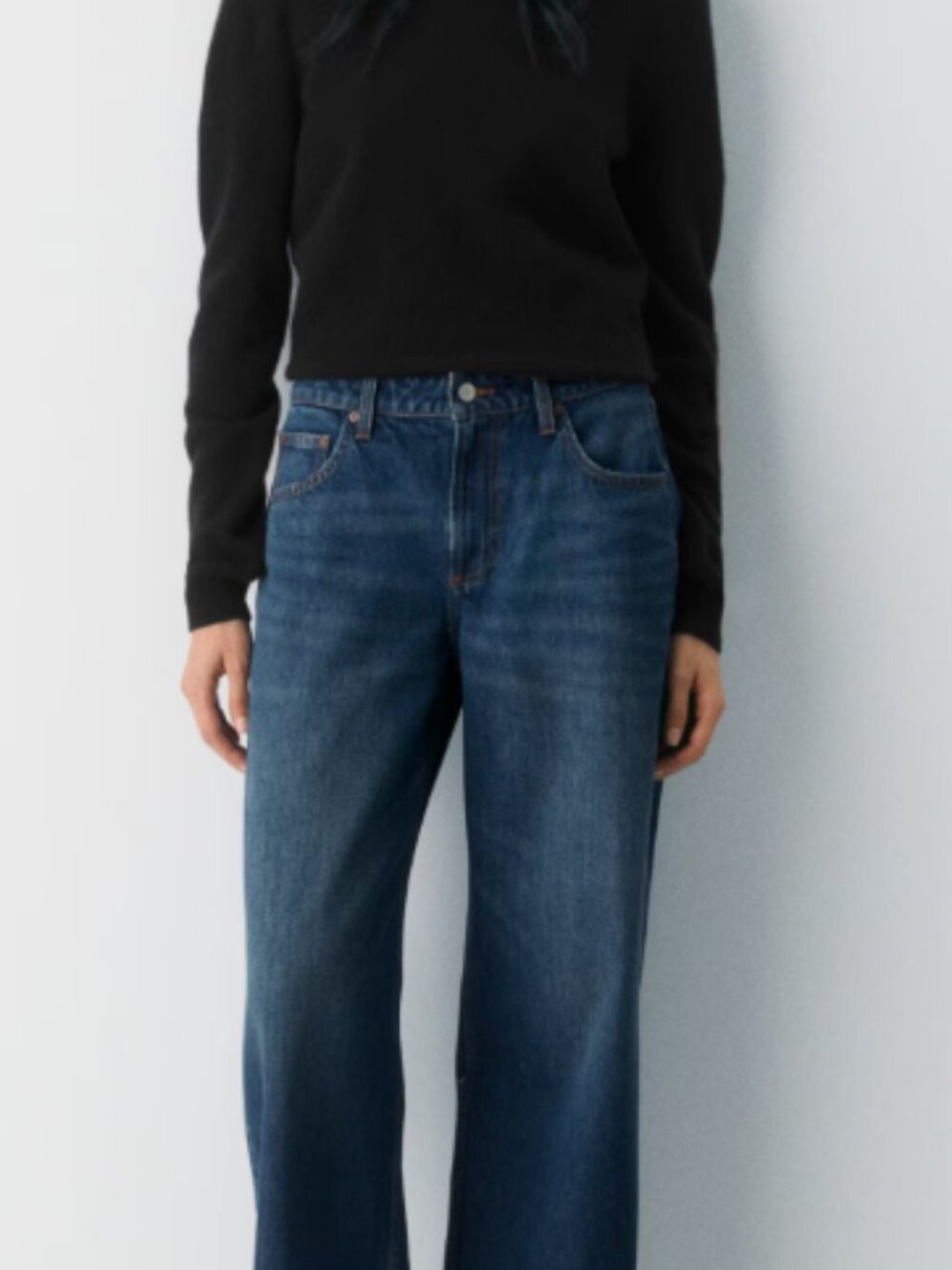 Denim Forum Aritzia The '90s Boyfriend Lo-Rise Baggy Jean Dark Wash Size 28